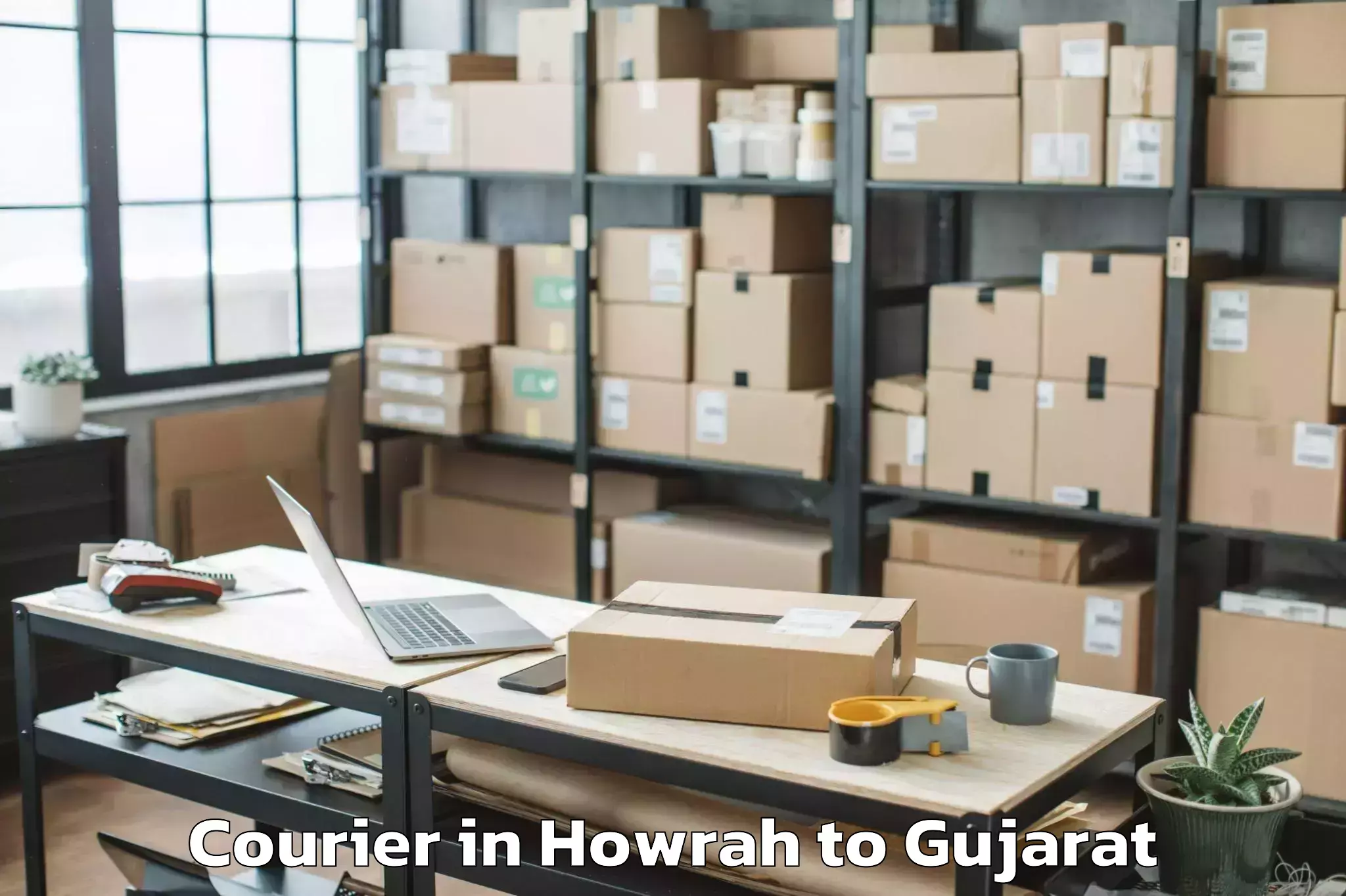 Book Your Howrah to Kotiya Courier Today